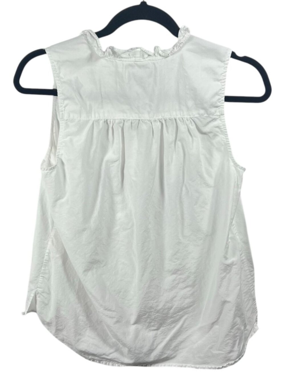 Tommy Bahama Top Womens Button Down Shirt Sleeveless XS Frilly Beach Coastal - Picture 2 of 8